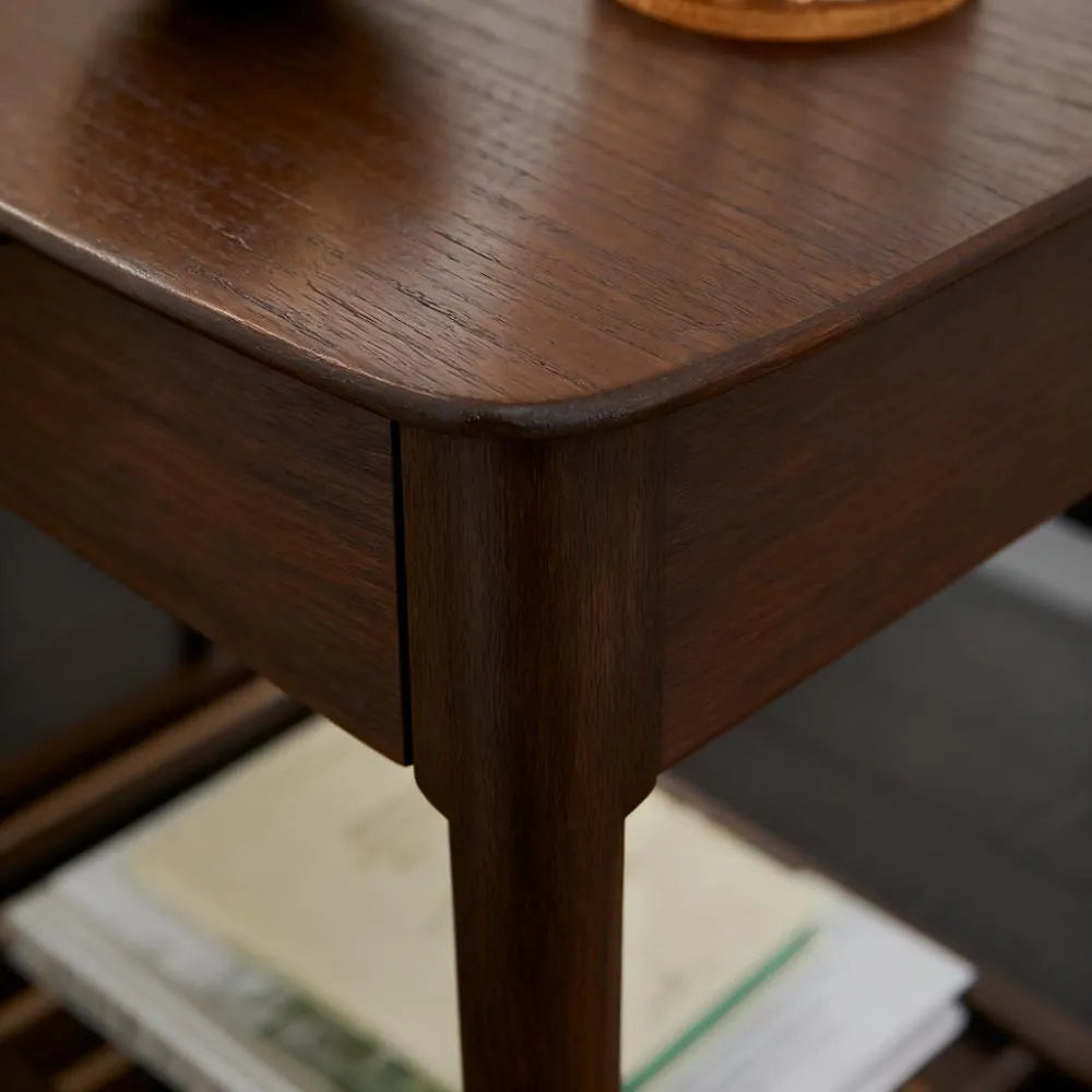 Norway Style Walnut Side Table