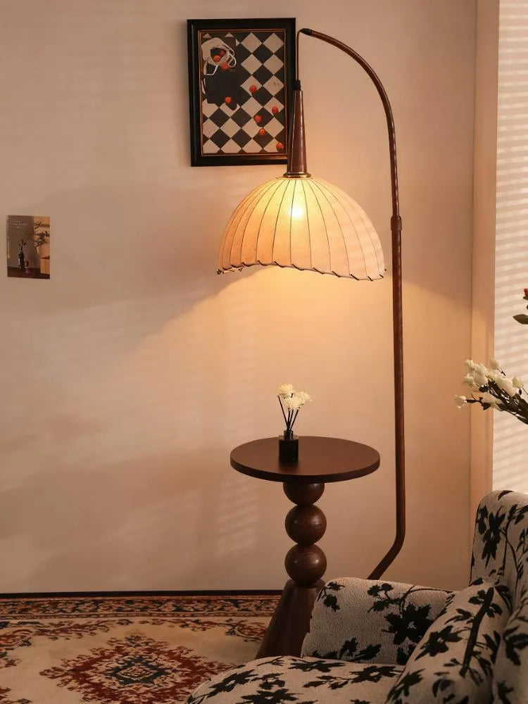 2-in-1 Floor Lamp with Storage Shelf