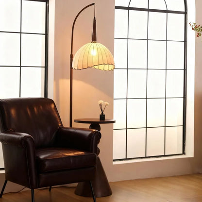 2-in-1 Floor Lamp with Storage Shelf