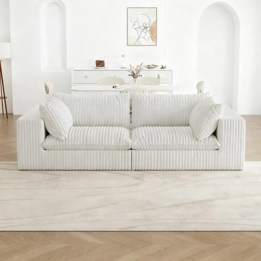 DIY Modular Cloud Sofa | 39.8" Deep-Seat Design | No Assembly Required