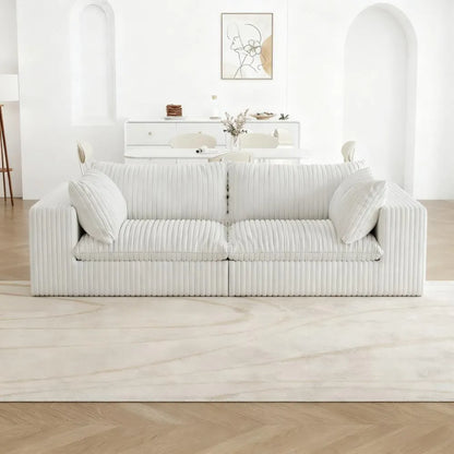 DIY Modular Cloud Sofa | 39.8" Deep-Seat Design | No Assembly Required