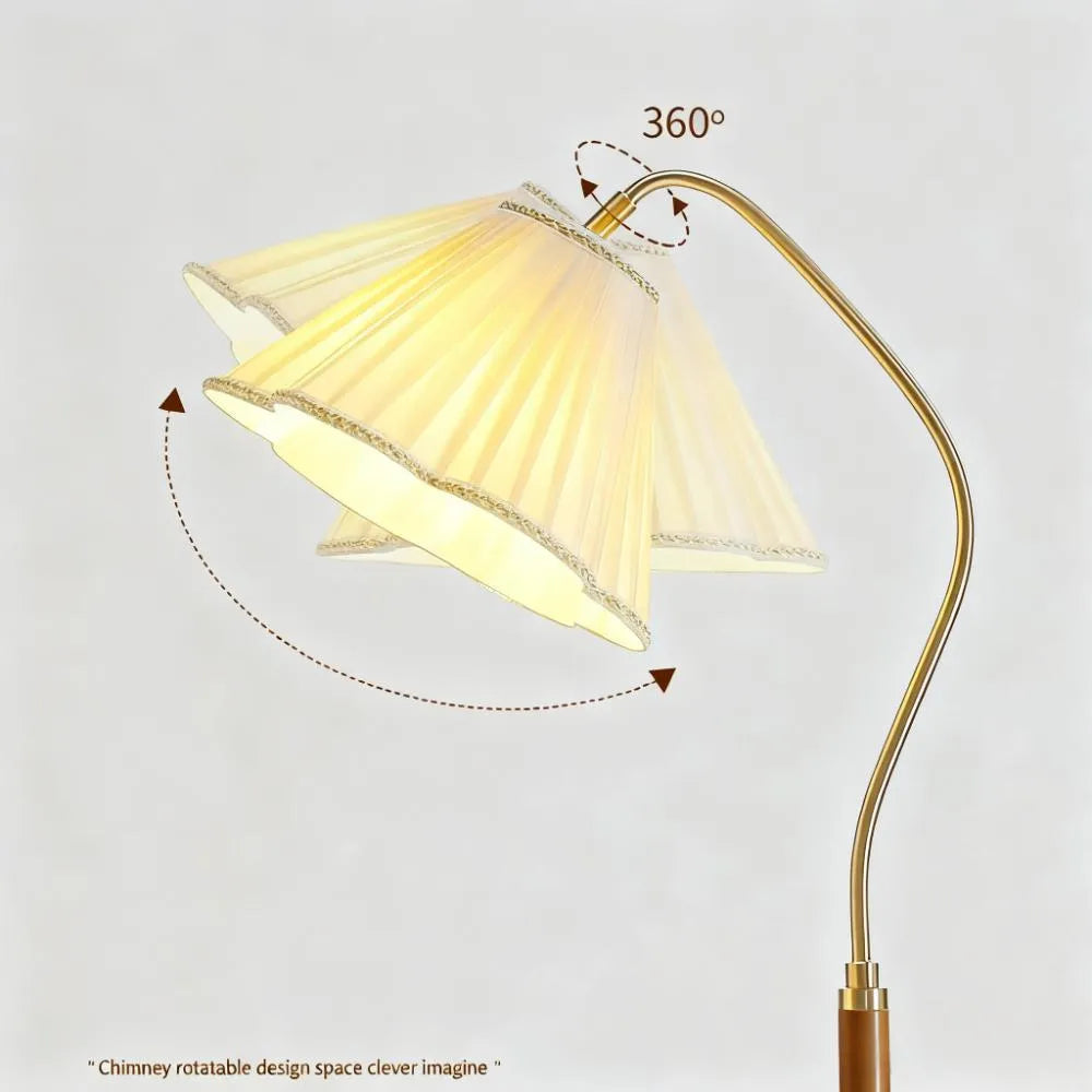 Retro Fabric Floor Lamp