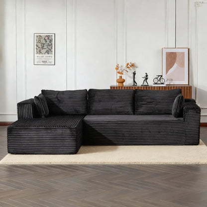 Modular L-Shaped Sofa with Comfortable Chaise