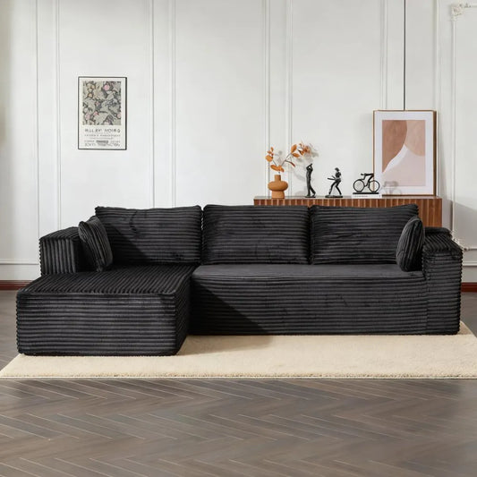 Modular L-Shaped Sofa with Comfortable Chaise